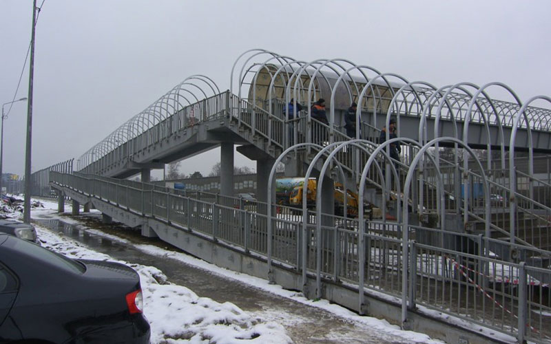 «НЗМК» Реализованные проекты - Пешеходный мост